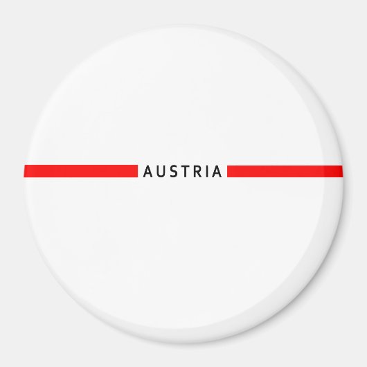 Aimant Drapeau minimaliste autrichien (Devant)