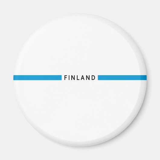 Aimant drapeau minimaliste finlandais (Devant)