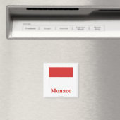 Aimant Drapeau Monaco avec nom (In Situ (Lave-vaisselle))