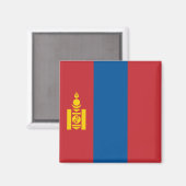 Aimant Drapeau mongol (Recto/Verso)