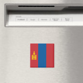 Aimant Drapeau mongol (In Situ (Lave-vaisselle))