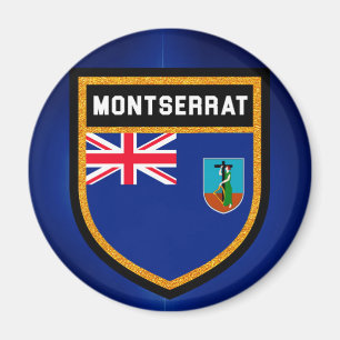Aimant Drapeau Montserrat