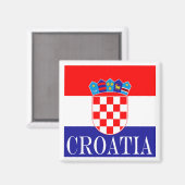 Aimant Drapeau national de Croatie Zastava Hrvatske (Recto/Verso)