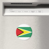 Aimant Drapeau national de Guyana (In Situ (Lave-vaisselle))