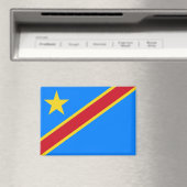 Aimant Drapeau national de l'aimant rectangle de la RDC (In Situ (Lave-vaisselle))