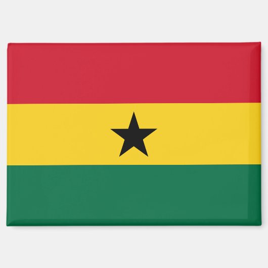 Aimant Drapeau national de l'aimant rectangle du Ghana (Recto)