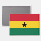 Aimant Drapeau national de l'aimant rectangle du Ghana (Recto/Verso)