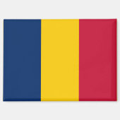Aimant Drapeau national de l'aimant rectangle du Tchad (Recto)