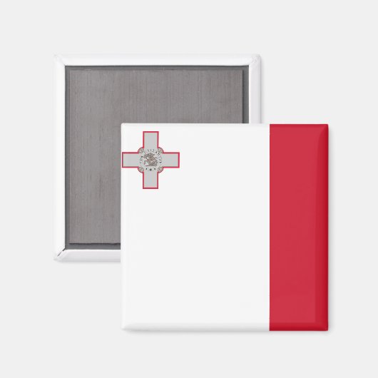Aimant Drapeau national de Malte (Recto/Verso)