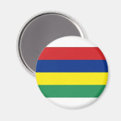 Aimant Drapeau national de Maurice (Recto/Verso)