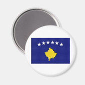 Aimant Drapeau national du Kosovo (Recto/Verso)