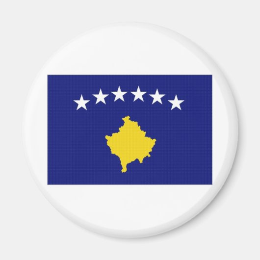 Aimant Drapeau national du Kosovo (Devant)