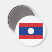 Aimant Drapeau national du Laos (Recto/Verso)