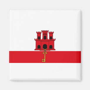 Aimant Drapeau national du monde du Gibraltar