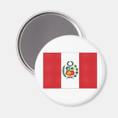 Aimant Drapeau national du Pérou (Recto/Verso)