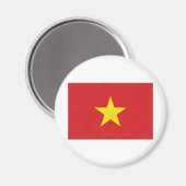 Aimant Drapeau national du Viet Nam (Recto/Verso)