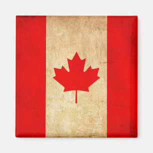 Aimant Drapeau national patriotique Vintage original du C