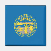 AIMANT DRAPEAU NEBRASKA (Devant)