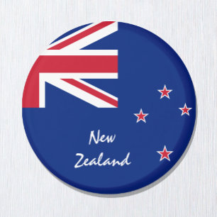 Aimant Drapeau néo-zélandais & Aotearoa - fans de voyages