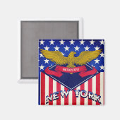 Aimant Drapeau New York (Recto/Verso)