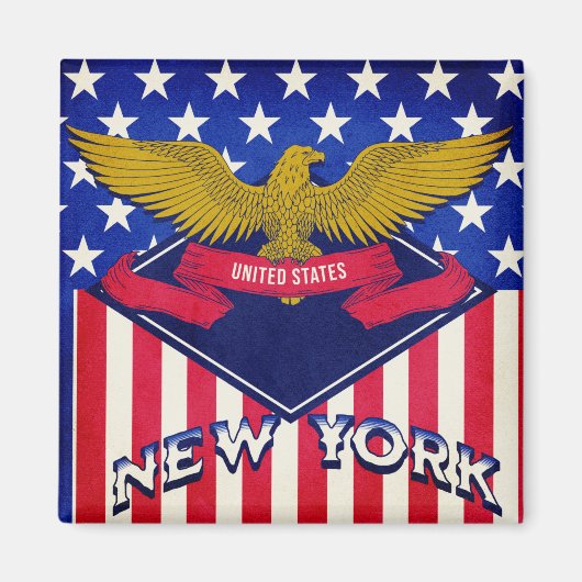 Aimant Drapeau New York (Devant)