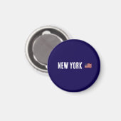 Aimant Drapeau New York/États-Unis (Recto/Verso)