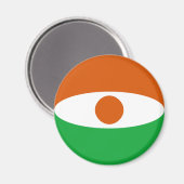 Aimant Drapeau Niger Fisheye (Recto/Verso)
