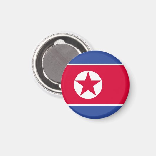 Aimant Drapeau nord-coréen (Recto/Verso)