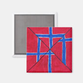 Aimant Drapeau norvégien (Recto/Verso)