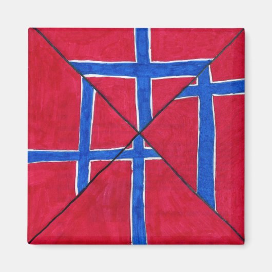 Aimant Drapeau norvégien (Devant)