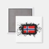 Aimant Drapeau norvégien (Recto/Verso)