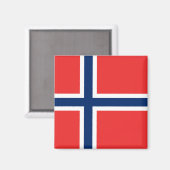Aimant Drapeau norvégien (Norvège) (Recto/Verso)