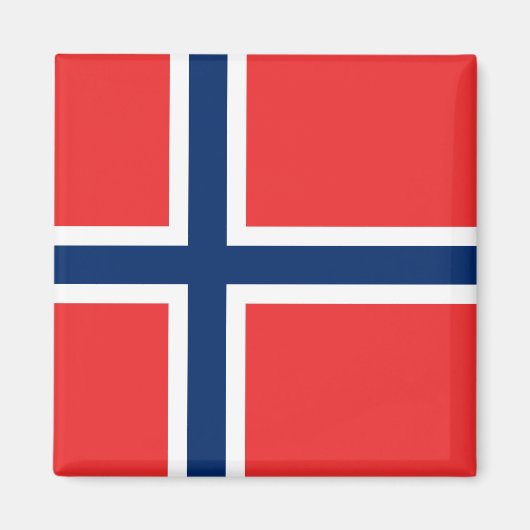 Aimant Drapeau norvégien (Norvège) (Devant)