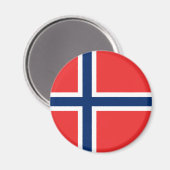 Aimant Drapeau norvégien (Norvège) (Recto/Verso)