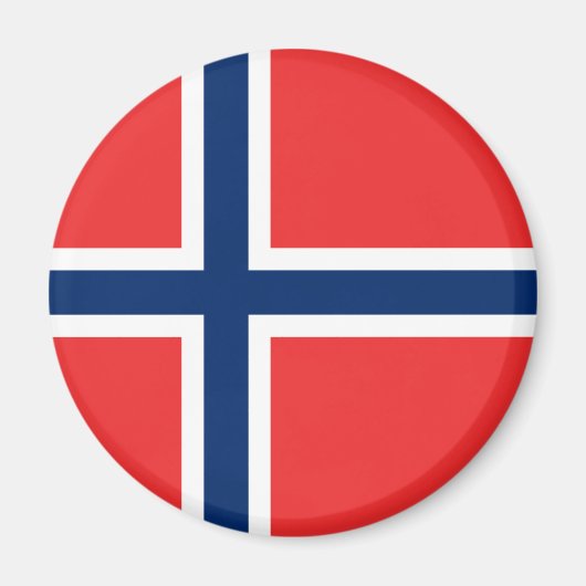 Aimant Drapeau norvégien (Norvège) (Devant)