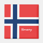 Aimant Drapeau norvégien & Vacances Norvège, Voyage / spo (Devant)