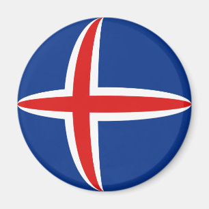 Aimant drapeau œil de poisson d'Islande