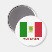 Aimant Drapeau officieux du Yucatán (Recto/Verso)