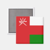 Aimant Drapeau Oman (Recto/Verso)