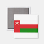 Aimant Drapeau Oman (Recto/Verso)