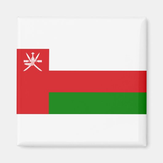 Aimant Drapeau Oman (Devant)