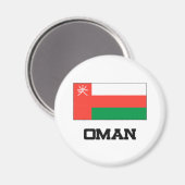 Aimant Drapeau Oman (Recto/Verso)