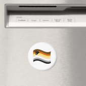 Aimant Drapeau ondoyant de la fierté des ours (In Situ (Lave-vaisselle))
