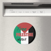 Aimant Drapeau palestinien libre (In Situ (Lave-vaisselle))