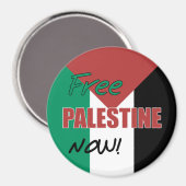 Aimant Drapeau palestinien libre (Recto/Verso)