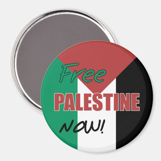 Aimant Drapeau palestinien libre (Recto/Verso)