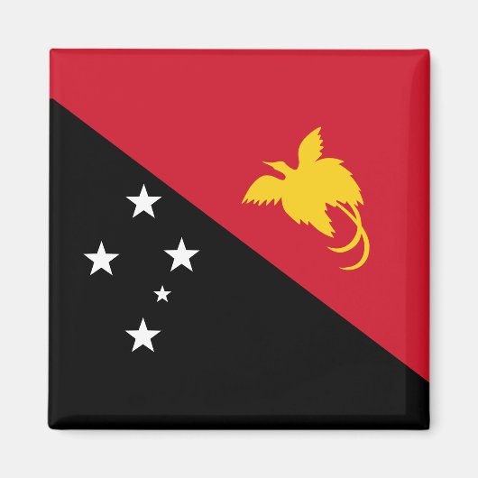 Aimant Drapeau Papouasie-Nouvelle-Guinée (Devant)
