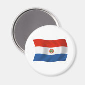 Aimant Drapeau Paraguayen (Recto/Verso)