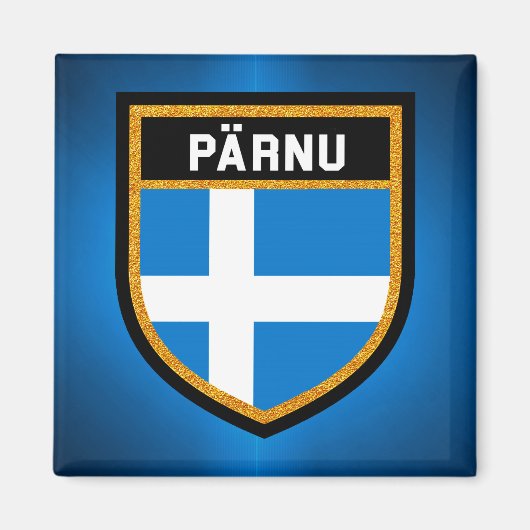 Aimant Drapeau Pärnu (Devant)