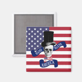 Aimant Drapeau patriotique américain (Recto/Verso)